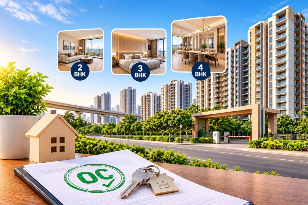Dwarka Expressway Flats with an OC: 2, 3, and 4 BHK Prices in Ready Societies (2026)