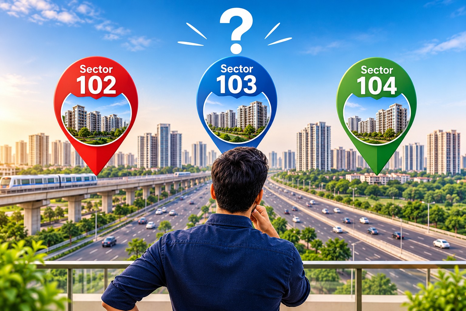 Sector 102 vs 103 vs 104 Dwarka Expressway: Which sector suits you in 2026?